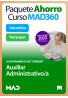 Paquete Ahorro Curso MAD360 + Test PAPEL y ONLINE Auxiliar Administrativo/a