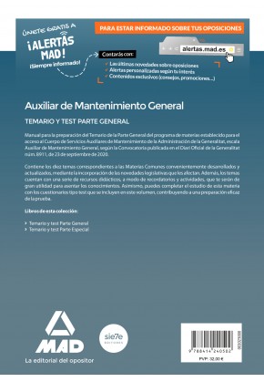 Auxiliar de Mantenimiento General