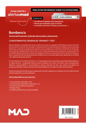 Bombero/a del Servicio de Prevención, Extinción de Incendios y Salvamento