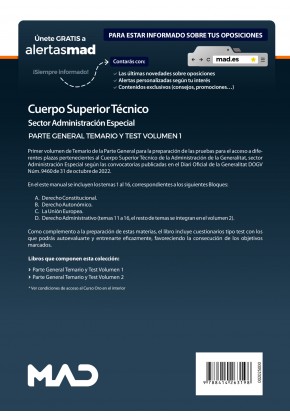 Cuerpo Superior Técnico, sector administración especial