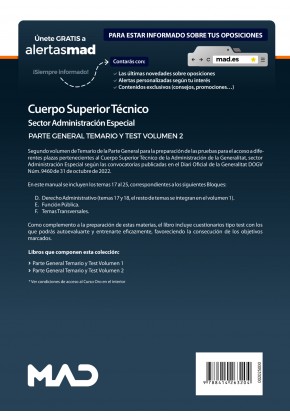 Cuerpo Superior Técnico, sector administración especial