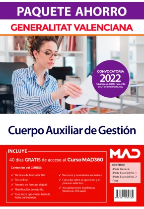 Paquete Ahorro Cuerpo Auxiliar de Gestión