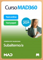 Curso MAD360 Subalterno/a + Libros Papel