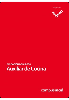 Curso MADTEST Auxiliar de cocina de la Diputación Provincial de Burgos (6 meses)