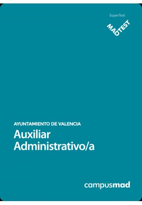 Curso MADTEST Auxiliar Administrativo/a del Ayuntamiento de Valencia (6 meses)