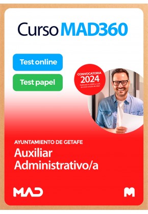 Curso MAD360 Auxiliar Administrativo/a + Libros Papel