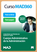 Curso MAD360 Cuerpo Administrativo de la Administración + Libros Papel