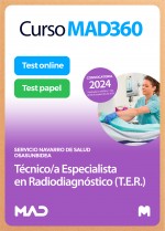 Curso MAD360 Oposiciones Técnico/a Especialista en Radiodiagnóstico (T.E.R) + Libros papel