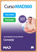 Curso MAD360 Conserje/Conserje Correturnos Ayuntamiento de Alcorcón + Libros Papel