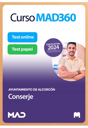 Curso MAD360 Conserje/Conserje Correturnos Ayuntamiento de Alcorcón + Libros Papel