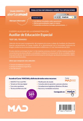 Auxiliar de Educación Especial, Escala de Auxiliares Facultativos, Cuerpo Auxiliar de la Administración