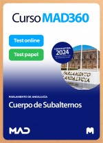 Curso MAD360 Cuerpo de Subalternos  + Libros Papel