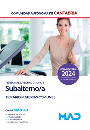 Subalterno/a (Personal Laboral Grupo 3)