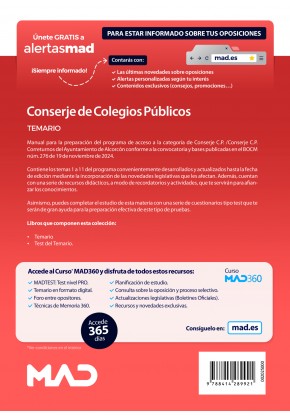 Conserje de Colegio Público y Conserje de Colegio Público Correturnos