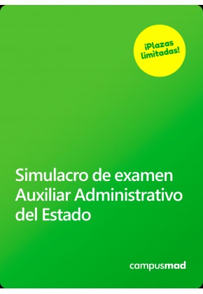 Simulacro de examen Auxiliar Administrativo del Estado