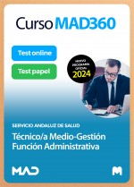 Curso MAD360 Técnico/a Medio-Gestión Función Administrativa + Libros Papel