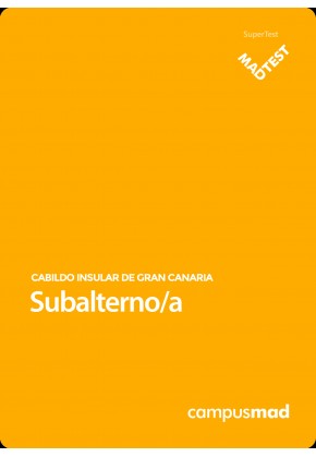 Curso MADTEST Subalterno/a del Cabildo Insular de Gran Canaria (3 meses)