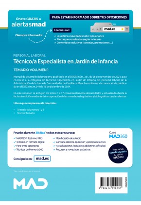 Técnico/a Especialista en Jardín de Infancia (Personal Laboral Grupo 3)