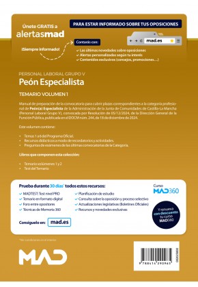 Peón Especialista (Personal Laboral Grupo V)