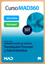 Curso MAD360 Cuerpo de Tramitación Procesal y Administrativa (Turno Libre) + Libros Papel