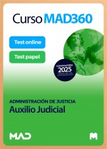 Curso MAD360 Cuerpo de Auxilio Judicial + Libros Papel