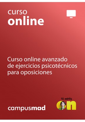 Curso online avanzado de ejercicios psicotécnicos para oposiciones