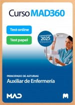 Curso MAD360 Auxiliar de Enfermería Principado de Asturias + Libros Papel