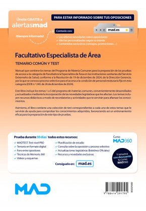 Facultativo/a Especialista de Área