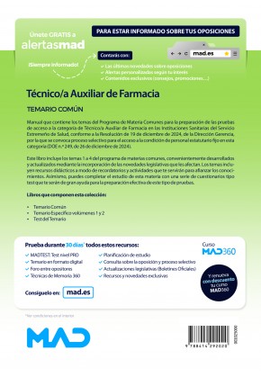 Técnico/a Auxiliar de Farmacia