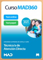 Curso MAD360 Técnico/a de Atención Directa (Grupo III Personal Laboral) + Libros Papel