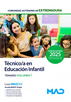 Técnico/a en Educación Infantil (Grupo III Personal Laboral)