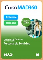 Curso MAD360 Personal de Servicios (Grupo IV Personal Laboral) + Libros Papel