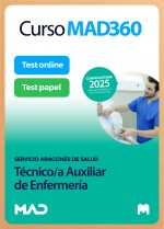 Curso MAD360 Técnico/a en Cuidados Auxiliares de Enfermería + Libros Papel