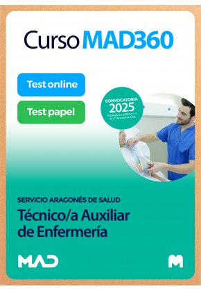 Curso MAD360 Técnico/a en Cuidados Auxiliares de Enfermería + Libros Papel