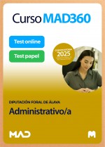 Curso MAD360 Administrativo/a + Libros Papel