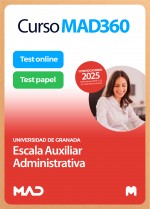 Curso MAD360 Escala Auxiliar Administrativa + Libros Papel