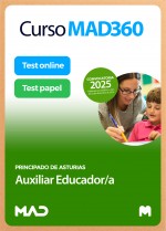 Curso MAD360 Auxiliar Educador/a + Libros Papel