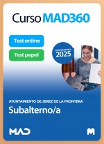 Curso MAD360 Subalterno/a + Libros Papel