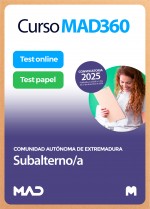 Curso MAD360 Subalterno/a + Libros Papel