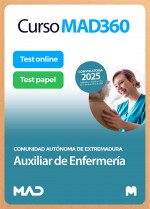 Curso MAD360 Auxiliar de Enfermería (Personal Laboral Grupo IV) + Libros Papel