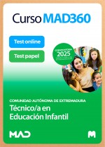 Curso MAD360 Técnico/a en Educación Infantil (Personal Laboral Grupo III) + Libros Papel