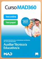 Curso MAD360 Auxiliar Técnico/a Educativo/a + Libros Papel