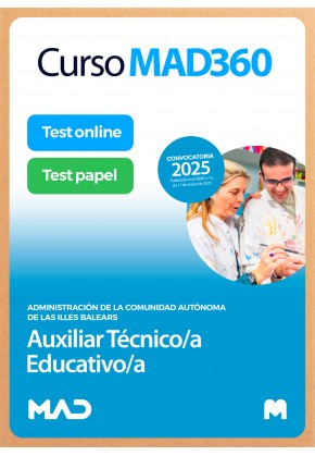 Curso MAD360 Auxiliar Técnico/a Educativo/a + Libros Papel