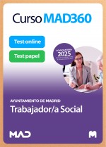 Curso MAD360 Trabajador/a Social + Libros Papel