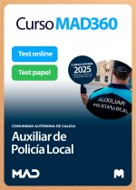 Curso MAD360 Auxiliar de la Policía Local + Libros Papel