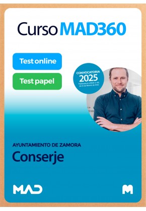 Curso MAD360 Conserje + Libros Papel