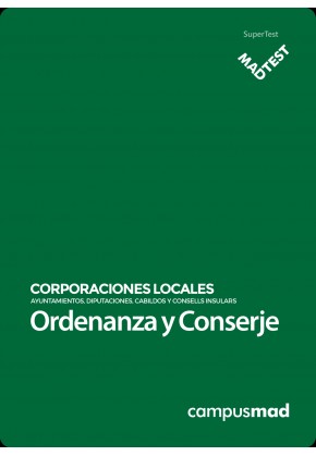 Curso MADTEST 3 meses Ordenanza y Conserje de Ayuntamientos, Diputaciones y demás Corporaciones Locales