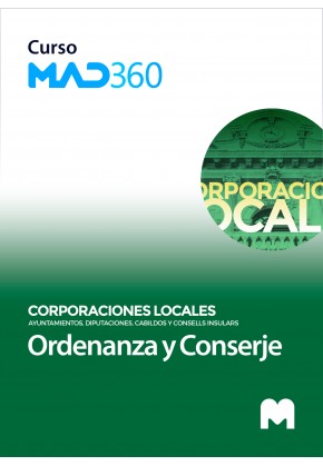Acceso 30 días Curso MAD360 Ordenanza y Conserje de Ayuntamientos, Diputaciones y otras Corporaciones Locales
