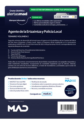 Agente de la Escala Básica de los Cuerpos de Policía del País Vasco (Ertzaintza y Policía Local)