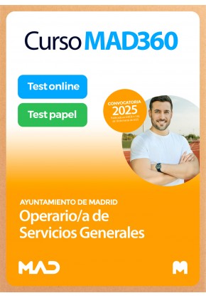 Curso MAD360 Operario/a de Servicios Generales + Libros Papel